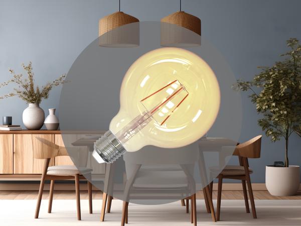 LED Filament-Leuchtmittel 4W VINTAGE- G95 / E27 / 2000K - ZAF101