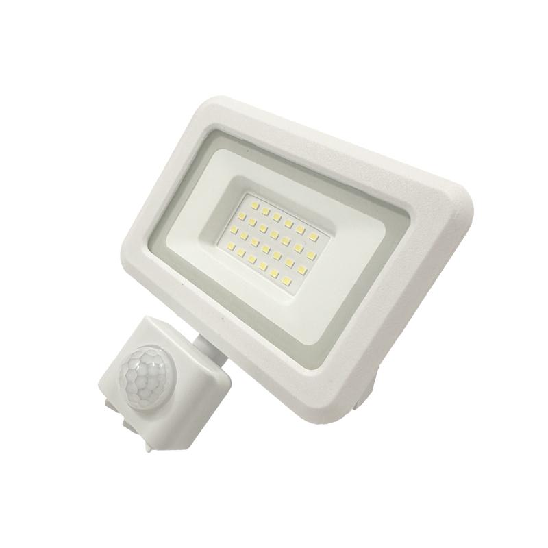 Außen LED Fluter in Weiß mit Sensor 20W / 4000K - LF0122S