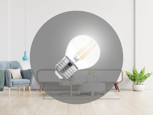 LED Filament-Leuchtmittel 4W - G45 / E27 / 4000K - ZLF827 1