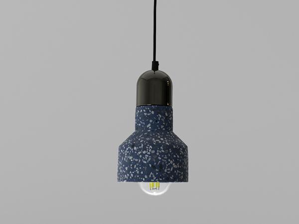 Pendellampe Terrazzo Blau 1 x E27 - ME0214R/BL