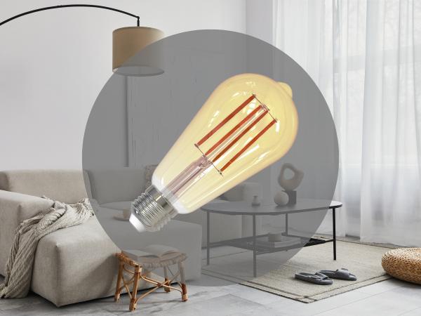 LED Filament Leuchtmittel 12W - ST64 / E27 / 2000K - ZLF915DV