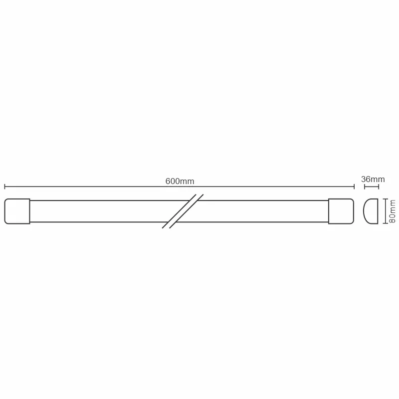 LED Linearleuchte 20W / IP40 WTL / 3 / 600 / 4000K - LNL122/2