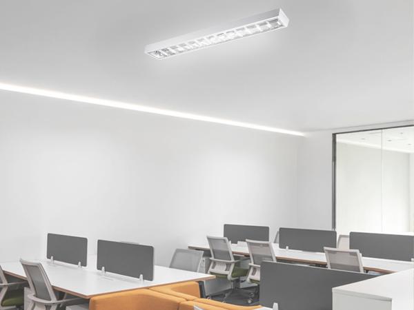 Weiße Rasteraufbauleuchte für 2 x T8 ( 120cm LED Röhren ) - TL301 3