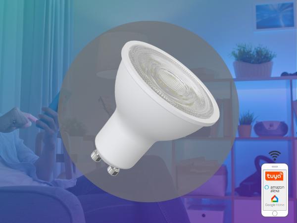 LED Leuchtmittel WIFI 4,5W - GU10 / CCT + RGB - ZLS135WA