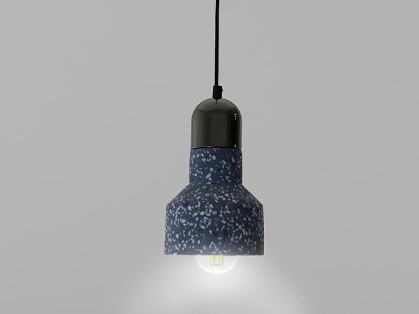 Pendellampe Terrazzo Blau 1 x E27 - ME0214R/BL 1