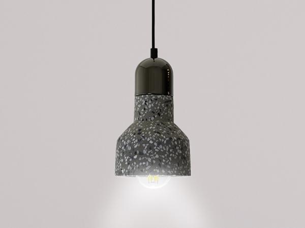 Pendellampe Terrazzo Grau 1 x E27 - ME0214R/G 1