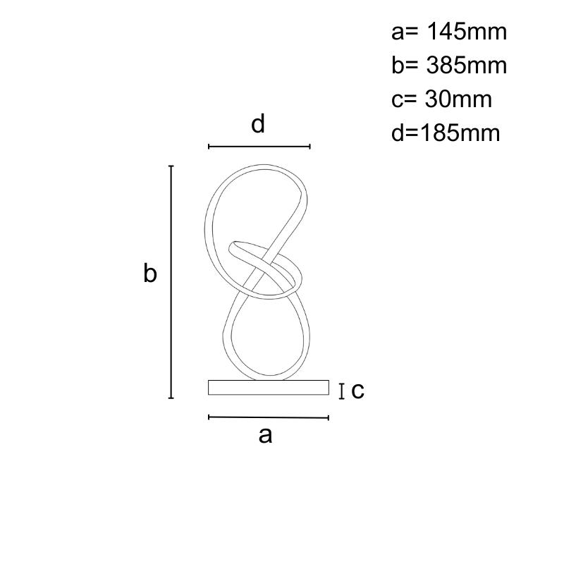 LED Design Tischlampe 28W - JT1302/W