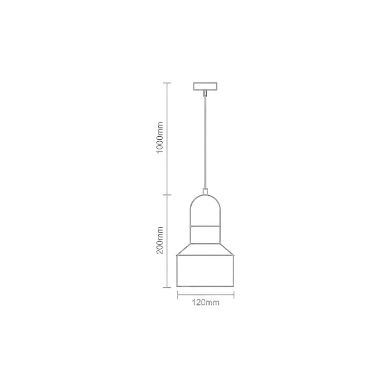 Pendellampe Terrazzo Grau 1 x E27 - ME0214R/G