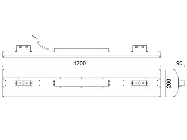 LED Leuchte Linear High Bay 120W / 5000K - LNL127 8