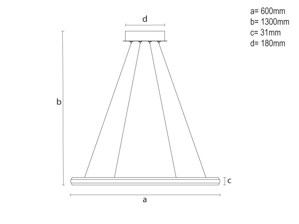 LED Hängeleuchte mit Fernbedienung 55W - TA2305/W 8