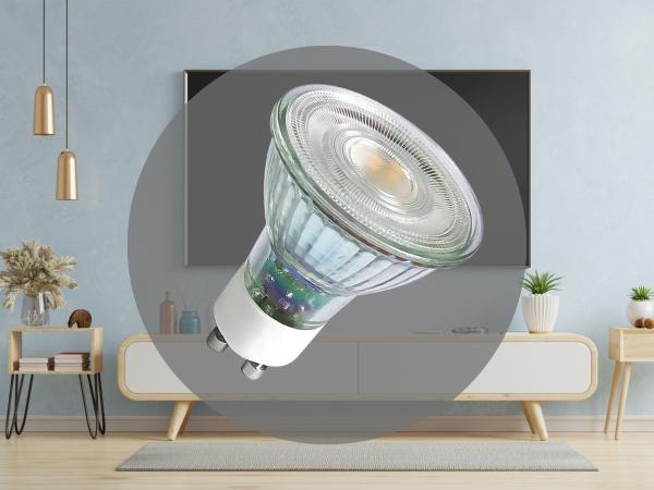 LED dimmbare Leuchtmittel 4,7W - GU10 / SMD / 3000K - ZLS1415D