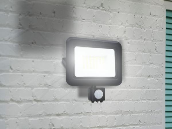 LED Fluter + PIR 30W / 4000K - LF0023S 1