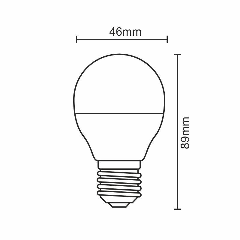 LED Leuchtmittel 8W - G45 / E27 / SMD / 4000K - ZLS829