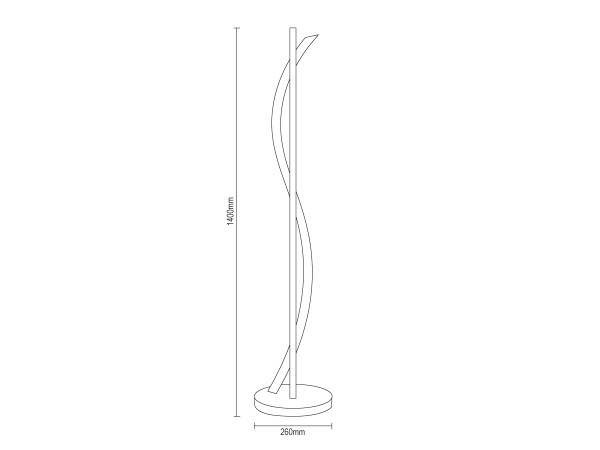 LED-Design-Stehlampe 70 W – JF2312/B 8
