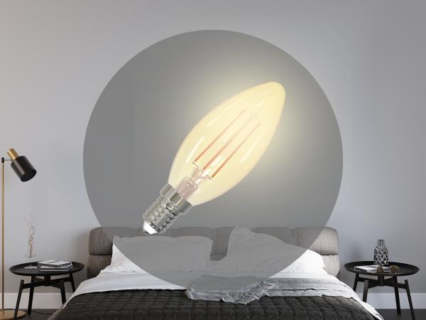 LED dimmbare Filament-Leuchtmittel 6W - C35 / E14 / 2000K - ZLF713DV 1