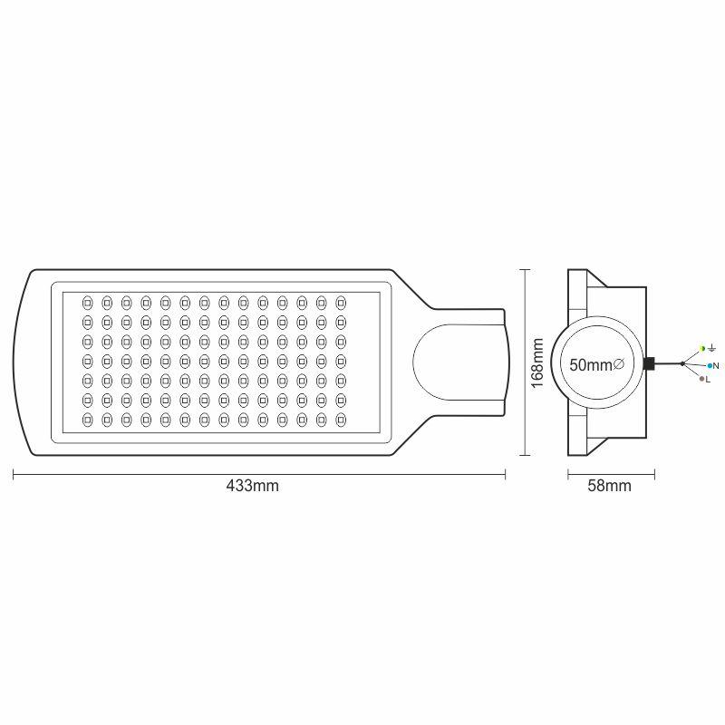 LED Strassenleuchte 100W/4000K - LSL323