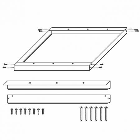 Rahmen für die Oberflächenmontage von LED-Platte 40W (PL121, PL121H, PL121H/U)-MS121