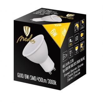 LED Leuchtmittel 6W - GU10 / SMD / 3000K - ZLS116